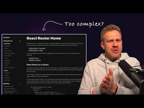 React Router 7 is amazing - despite it's confusing docs!