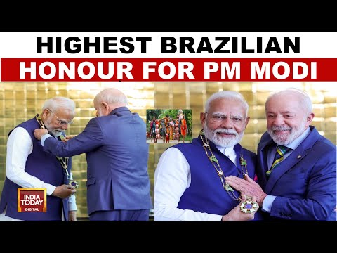 PM Modi In Brazil: PM Modi Receives Brazil's Highest Honour, Calls For Zero Tolerance On Terrorism