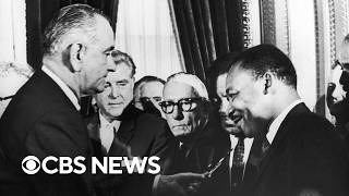 YouTube video thumbnail: Marking 61 Years Since Voting Rights Act was Signed