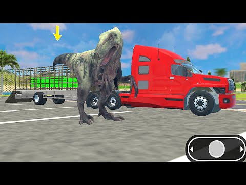 Zoo Dinosaur animal transporter truck simulator game - Android Gameplay