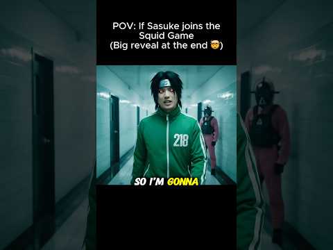 What if Sasuke joined the Squid Game? The ending will blow your mind! 🤯 #narutovlogs #squidgame