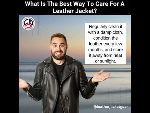 What Is The Best Way To Care For A Leather Jacket? #best #way #leatherjacket