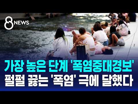 폭염경보 넘어 폭염중대경보..극한 더위 '경고등' / SBS 8뉴스