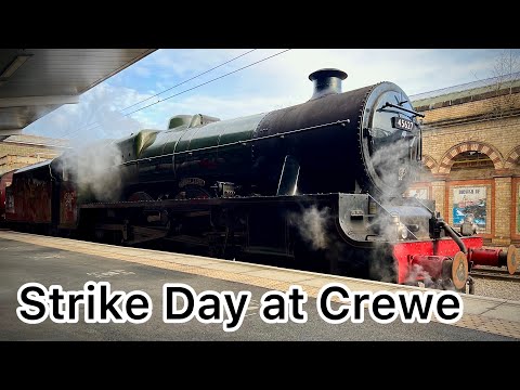 Steam and plenty of LSL movements on Strike Day at Crewe 1/2/23