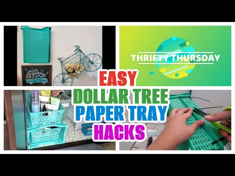 4+ EASY DIY DOLLAR TREE ORGANIZATION HACKS USING PAPER TRAYS