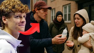 Una giovane madre implora del latte per suo figlio — Jannik Sinner le cambia la vita per sempre