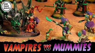 One Page Rules | Vampiric Undead vs Mummified Undead (Age of Fantasy 2000pts)
