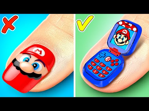 Mario DIY Phone 🍄📱 Cool Life Hacks and Crafts from Super Mario!