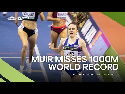 No records for Muir in the 1000m in front of a home crowd l | World Indoor Tour 2023
