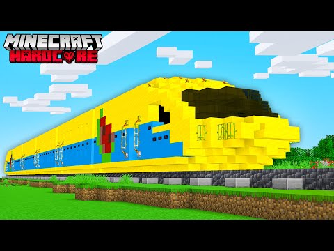 J'ai construit un TRAIN de LUXE sur Minecraft Hardcore