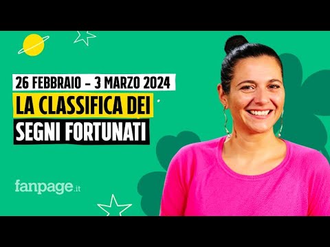 Oroscopo, la classifica dei segni più fortunati della settimana dal 26 febbraio al 3 marzo 2024