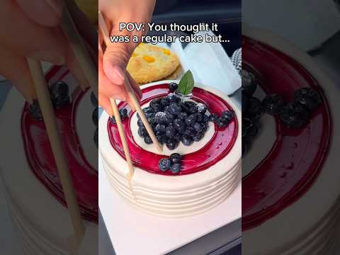 POV you thought it was a regular cake but… #food #eating #mukbang #cake #asmr