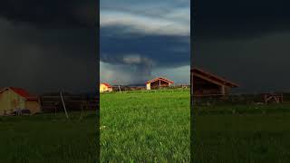 Saisonstart mit schöner Superzelle am 30.04.2021 in Bayern. #gewitter #storm #bayern #reels  #short