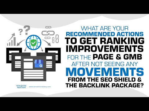 What Are Your Recommended Actions To Get Ranking Improvements For The Page And GMB After Not Seeing