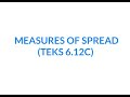 Measures of Spread and Data Analysis