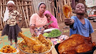 African village life cooking ugali chicken recipe most delicious traditional meal