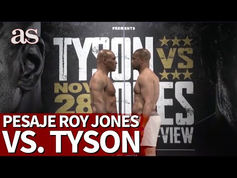 Va a ser histórico: así fue el pesaje de Tyson y Roy Jones en la previa al combate | Diario AS