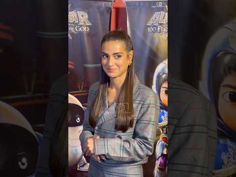 Iqra Aziz at the premiere of Allah Yar and The100 Flowers of God in Karachi 💫 #iqraaziz