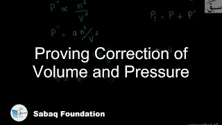 Proving Correction of Volume and Pressure