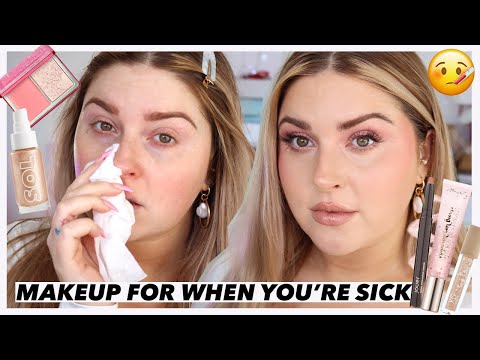 how to look alive when you're sick ? get ready with me
