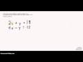 Elimination Techniques with Addition and Subtraction