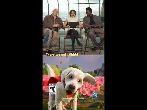 We sat down with the cast of #Superman to share this lovable pooch causing trouble in Fortnite.