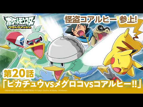 【公式】アニメ「ポケットモンスター ベストウイッシュ」第20話「ピカチュウVSメグロコVSコアルヒー！！」（アニポケセレクション）