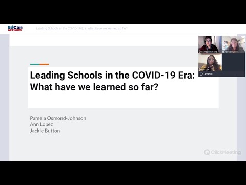 Leading Schools in the COVID-19 Era: What have we learned so far?