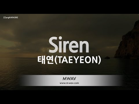 [짱가라오케/노래방] 태연(TAEYEON)-Siren [ZZang KARAOKE]