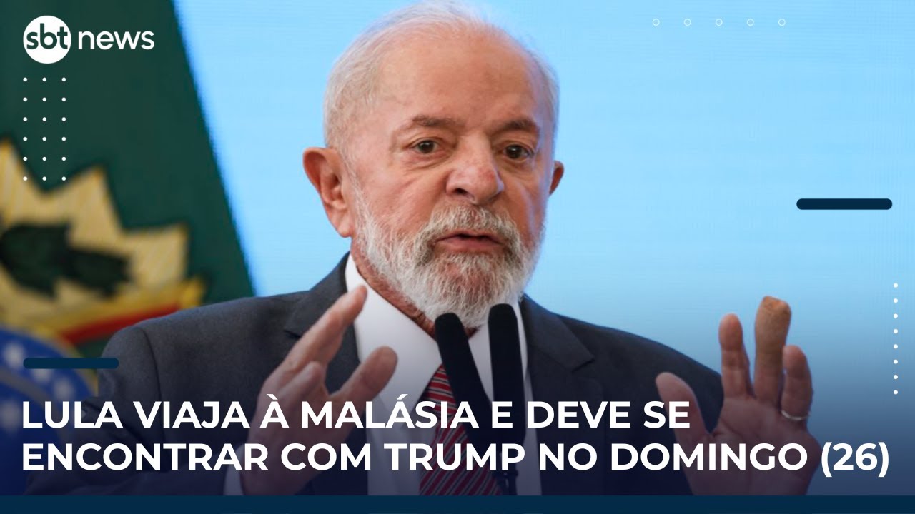 Lula viaja à Malásia e deve se encontrar com Trump no domingo 26 | SBT News