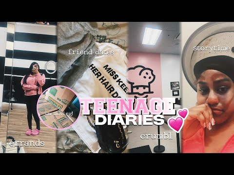 TEENAGE DIARIES | IM MOVING?? New Piercings + Hanging Out W/ Friends + HAIR STYLIST HORROR STORY!!