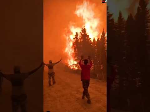 CANADA ON FIRE WITH EXTREME WILDFIRES #canada #fire