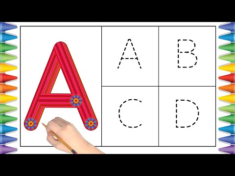 [알파벳 놀이] 유아와 어린이를 위한 ABCD 대문자 A부터 Z까지 쓰기 | Kids Alphabet A to Z | abc song | a for apple | abcd song