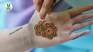 Front Hand floral mehndi