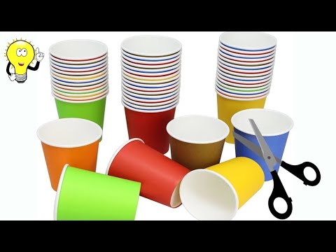 30 Paper Cup Crafts | Waste Paper Cups Diy Idea | Reuse Ideas @BubblysDiary