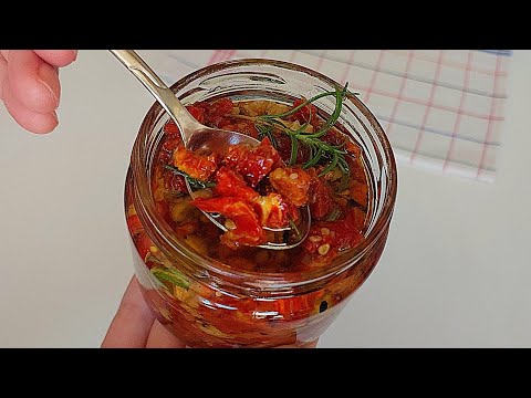 KURU DOMATES VARSA YEMEKLERİN YANINA 2 DAKİKADA HAZIRLA💯AKŞAMA EN HIZLI TARİFLER✅️Salata tarifi/meze