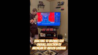 Browns fan reacts to drafting DT Mason Graham 💪🏻🐶 #NFL #Cleveland #Draft  #MasonGraham #Browns