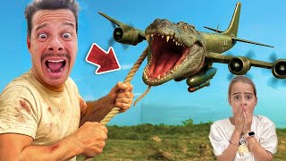 ¡MI DRONE encontró a BOMBARDINO COCODRILO REAL!