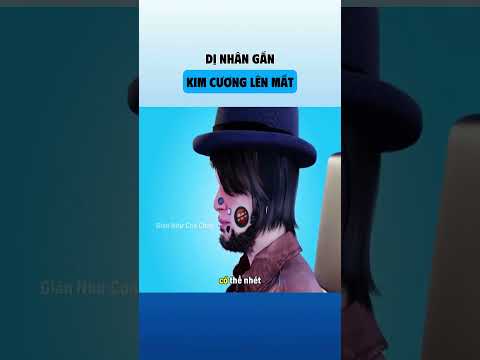 Dị nhân gắn kim cương lên mắt