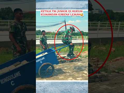 kirain komandannya kuat, ternyata lemah 😂 #tni #tniad #tniindonesia #bravo