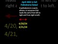 Palindrome Dates in April 2024