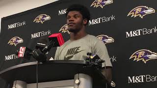Lamar Jackson Miami Dolphins postgame 8/25/18