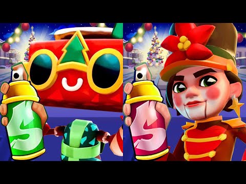 Subway Surfers Winter Wonderland unlock Gingerbot Wrapper /Gadget Force vs Grand Juke /Jingle Dingle