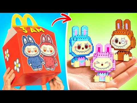 Abrimos la Cajita Feliz de LABUBU a las 3 AM *LEGO y juguetes sorpresa*