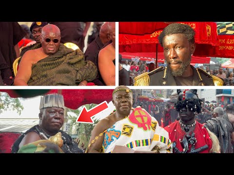 HEAT!🔥 Asantehene Shared Tears At Oheneba Akyempimhene’s Funeral as Akuff Addo and Cheddar..