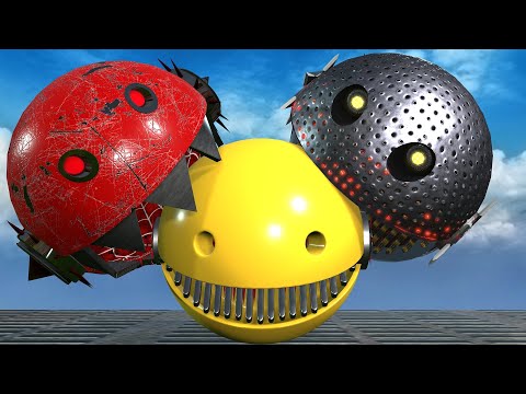 MS PACMAN VS CARTOON CAT (ROBOT PACMAN VS MONSTER PACMAN ) 208