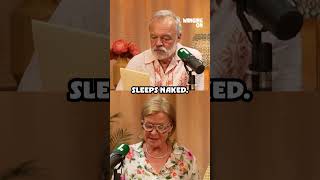 Her husband sleeps like Winnie the Pooh?! 😂