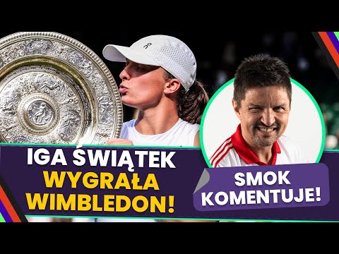 IGA ŚWIĄTEK WYGRAŁA WIMBLEDON! SMOKOWSKI KOMENTUJE: NIE POZWOLIŁA RYWALCE NA NIC!
