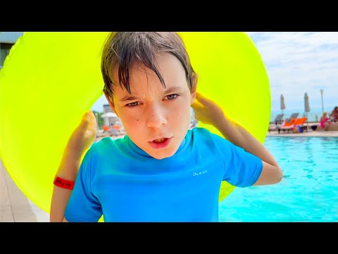 🏖 Swimming Pool Rules and ⛱ Summer  Adventure  with Anabella and Bogdan 🏝 🏊‍♂️