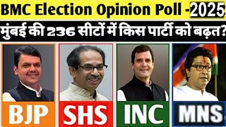 BMC Opinion Poll 2025 | BMC Election Opinion Poll | राजनीतिक विश्लेषण ओपिनियन BMC Election| Mumbai